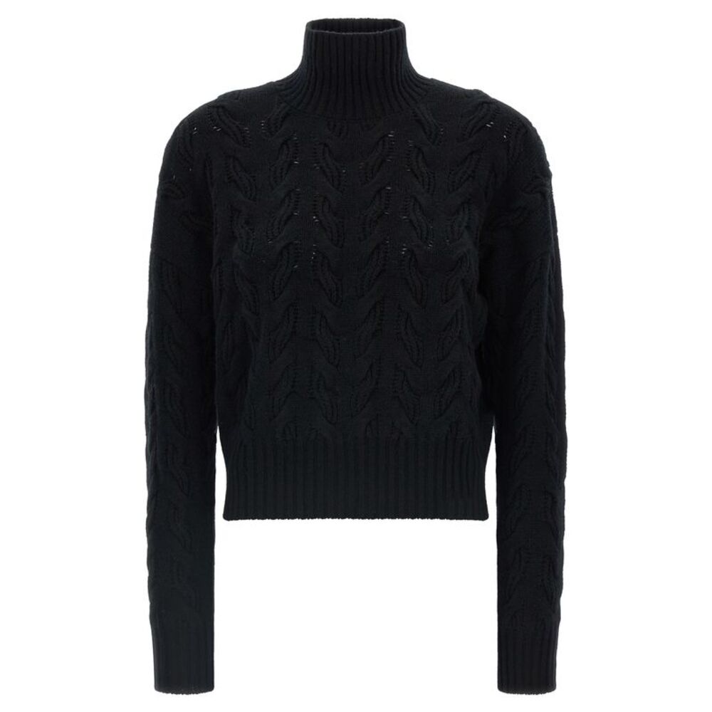Max Mara Black Wool Women's Cardigan
